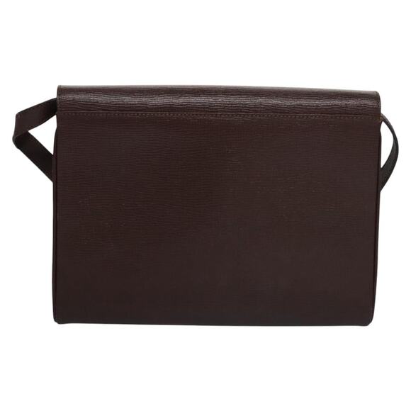 CELINE Circle Shoulder Bag Leather Brown Gold - Picture 3 of 12